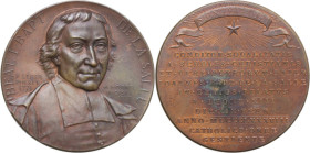 Leone XIII (1878-1903) Gioacchino Pecci. Medaglia straordinaria 1888 per la beatificazione di Jean Baptiste de la Salle. D/ BEAT I BAPT DE LA SALLE. I...