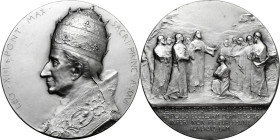 Leo XIII (1878-1903), Gioacchino Pecci. Medaglia anno XXVI per il 25° anniversario dell'elezione al pontificato. D/ LEO XIII PONT MAX SACRI PRINC A XX...