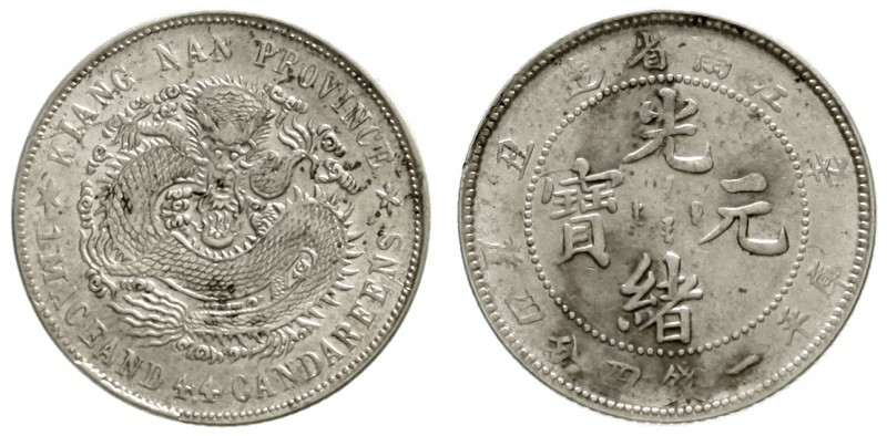 China
Qing-Dynastie. De Zong, 1875-1908
20 Cents Jahr Hsin Chou = 1901 Provinz...