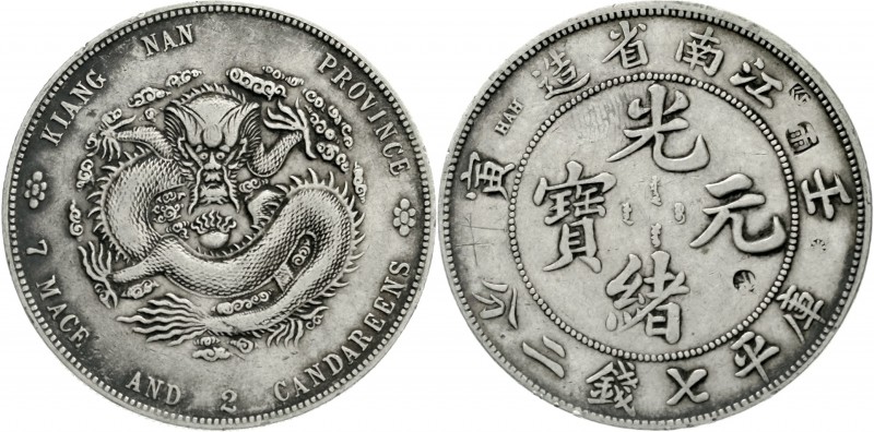 China
Qing-Dynastie. De Zong, 1875-1908
Dollar Jahr Jen Yin = 1902 Provinz Kia...