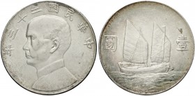 China
Republik, 1912-1949
Dollar (Yuan) Jahr 23 = 1934. vorzüglich, kl. Kratzer