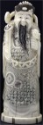 China
Varia
Elfenbeinskulptur, 19. Jh. Standfigur eines chin. Kaisers. Feine Gravuren, Details schwarz hervorgehoben. Am Boden Signatur (oder Bezeic...