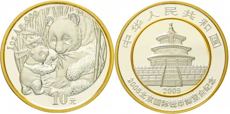 China
Volksrepublik, seit 1949
10 Yuan Silber (1 Unze) 2005. 11. Beijing Inter...