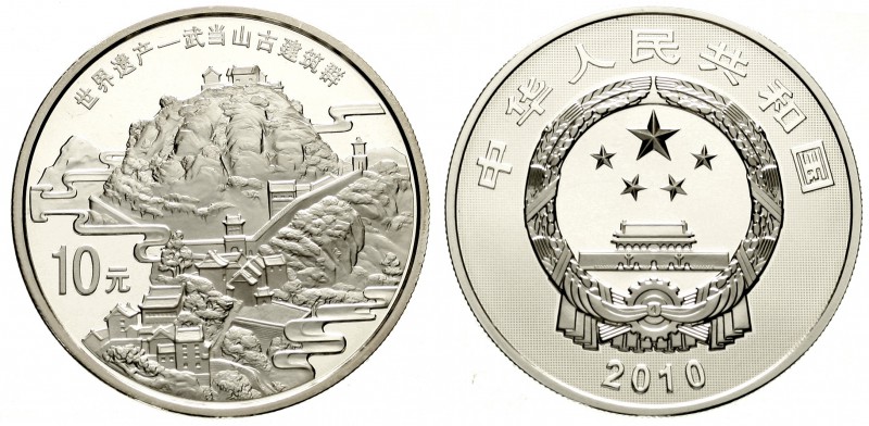 China
Volksrepublik, seit 1949
10 Yuan Silber (1 Unze) 2010. UNESCO Weltkuture...