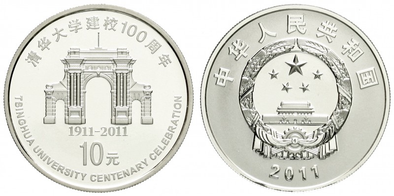 China
Volksrepublik, seit 1949
10 Yuan Silber (1 Unze) 2011. 100 Jahrfeier der...