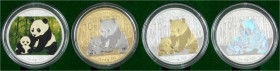 China
Volksrepublik, seit 1949
Silver Investment Coin Panda Prestige Set 2012. Mit 4 X 1 Unze Panda in versch. Ausführungen. Mit Teilvergoldung, mit...