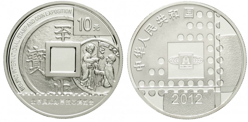 China
Volksrepublik, seit 1949
10 Yuan Silber (1 Unze) 2012. Internationale Br...
