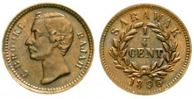 Malaysia
Sarawak, 1863-1963
1/4 Cent 1896. gutes vorzüglich