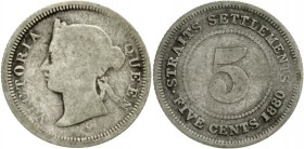 Malaysia
Straits Settlements
5 Cents 1880 H. schön, selten