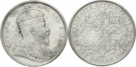 Malaysia
Straits Settlements
Dollar 1903 B Mzz. inkus.
sehr schön/vorzüglich