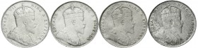 Malaysia
Straits Settlements
4 Münzen: Dollar 1907, 1908 und 2 X 1909.
sehr schön und besser