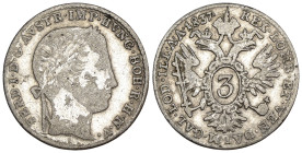 Austria - Ferdinand I (1835-1848) - 3 Kreuzer 1837 A (Vienna) - Ag .346 - KM#2191

MB

SPEDIZIONE SOLO IN ITALIA - SHIPPING ONLY IN ITALY