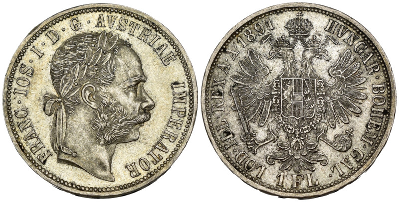 Austria - Francis Joseph I (1848-1916) - 1 Florin 1891 - Ag - KM#2222

BB+

...