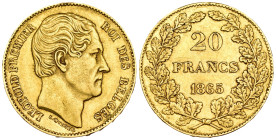 Belgio - Leopold I (1831-1865) - 20 Francs 1865 - Au - KM#23

BB+/qSPL

SPEDIZIONE SOLO IN ITALIA - SHIPPING ONLY IN ITALY