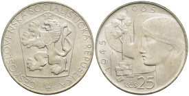 Cecoslovacchia - 25 Korun 1965 - 20° Anniversario della Liberazione della Cecoslovacchia - Ag - KM#59

SPL/FDC

SPEDIZIONE IN TUTTO IL MONDO - WOR...