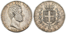 Carlo Alberto (1831-1849) - 5 Lire 1835 Genova - Ag - gr. 24,67 - Gig. 61

MB/BB

SPEDIZIONE SOLO IN ITALIA - SHIPPING ONLY IN ITALY
