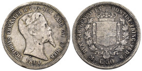Vittorio Emanuele II (1849-1861) - 50 Centesimi Stemma 1860 Milano - Ag - Gigante 87

MB/BB

SPEDIZIONE SOLO IN ITALIA - SHIPPING ONLY IN ITALY