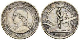 Vecchia Monetazione (1864-1938) - 5 Lire 2° Tipo 1937 - Ag - Gigante 23

BB+

SPEDIZIONE SOLO IN ITALIA - SHIPPING ONLY IN ITALY