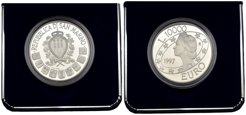 Nuova Monetazione (1972-oggi) - 10.000 Lire 1997 - Euro - Ag - Gigante 188 - in ...
