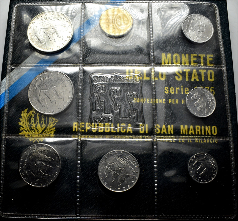 Nuova Monetazione (1972-oggi) - Divisionale 1976 di 8 valori - in folder

FDC...