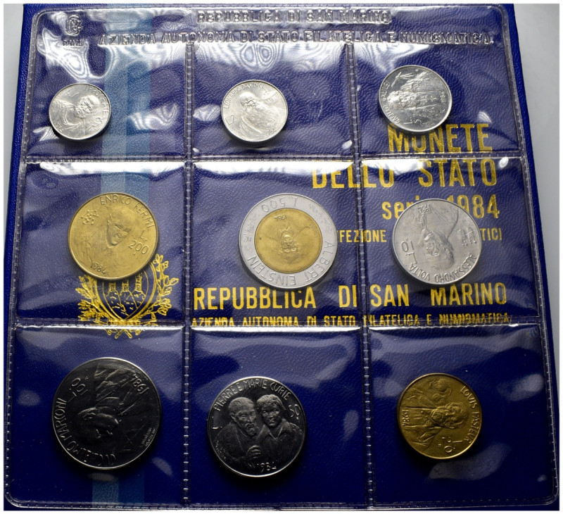 Nuova Monetazione (1972-oggi) - Divisionale 1984 di 9 valori - in folder

FDC...