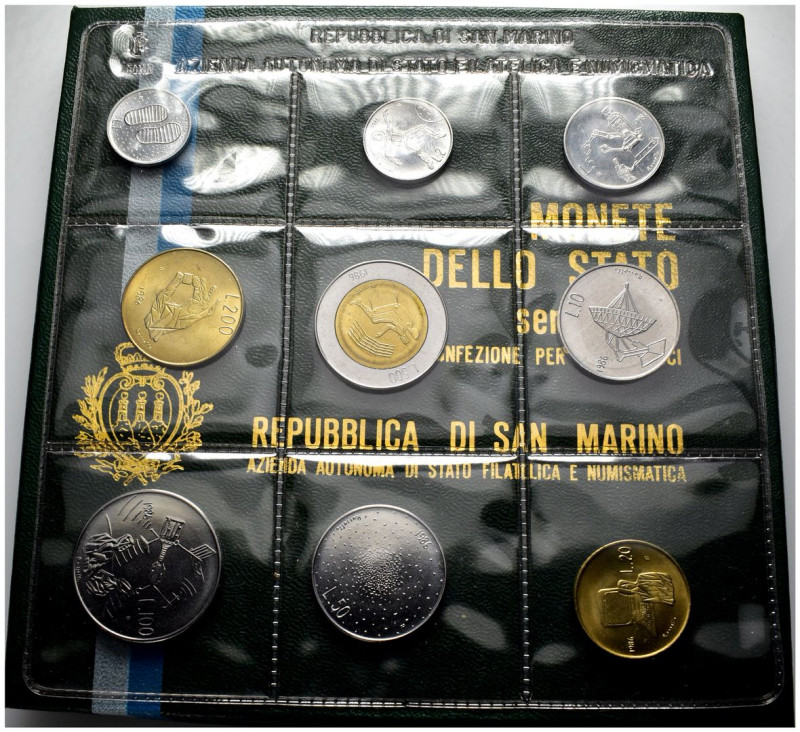 Nuova Monetazione (1972-oggi) - Divisionale 1986 di 9 valori - in folder

FDC...
