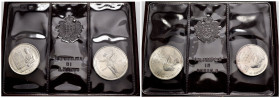 Nuova Monetazione (1972-oggi) - dittico monete celebrative da 500 e 1000 Lire del 5° Centenario della nascita di Raffaello Sanzio 1983 - in confezione...