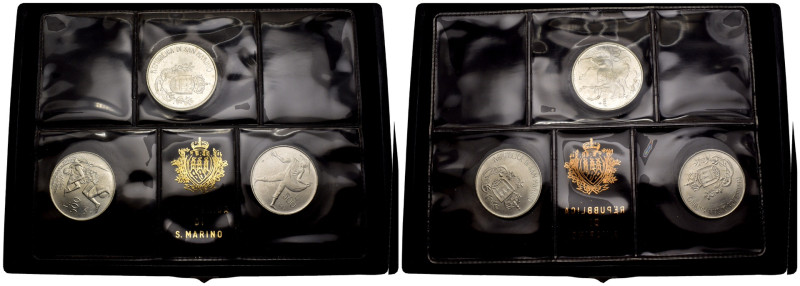 Nuova Monetazione (1972-oggi) - Trittico Monete da 500 Lire 1981 - Ag - in cofan...
