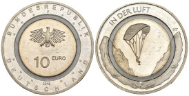 Germania - 10 Euro 2019 - In der Luft - Trimetallico: centro in rame-nichel, anello interno in plastica e anello esterno in rame-nichel - KM#381

FD...