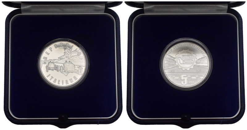 Repubblica Italiana - 5 Euro 2022 100° anniversario dell'Autodromo Nazionale Mon...