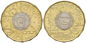 San Marino - 5 Euro 2017 - 30° anniversario della nascita di Marco Simoncelli - Bimetallico: centro in rame-nichel con anello in bronzital - KM#566
...