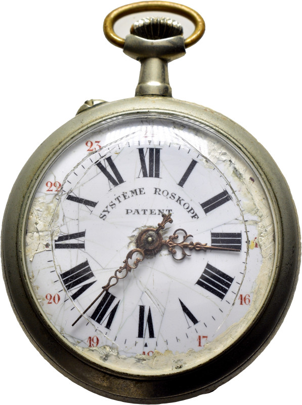 Orologio d'epoca Systeme Roskopf Patent, da tasca, integro, funzionante, senza g...