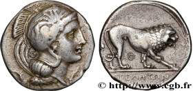 LUCANIA - VELIA
Type : Nomos, statère ou didrachme 
Date : c. 340-334 AC. 
Mint name / Town : Vélia, Lucanie 
Metal : silver 
Diameter : 21  mm
Orient...