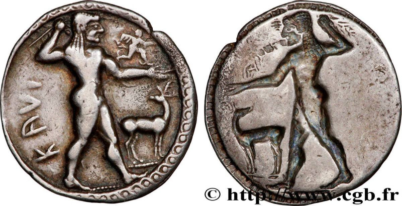 BRUTTIUM - CAULONIA
Type : Statère, nomos ou didrachme 
Date : c. 530-510 AC. 
M...