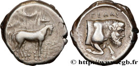 SICILY - GELA
Type : Tétradrachme 
Date : c. 420-415 AC. 
Mint name / Town : Géla, Sicile 
Metal : silver 
Diameter : 24,5  mm
Orientation dies : 6  h...