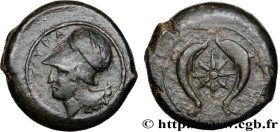 SICILY - SYRACUSE
Type : Drachme 
Date : c. 380 AC. 
Mint name / Town : Syracuse, Sicile 
Metal : copper 
Diameter : 30  mm
Orientation dies : 5  h.
W...