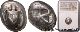 AEGINA - AEGINA ISLAND - AEGINA
Type : Statère 
Date : c. 525-475 AC. 
Mint name / Town : Égine, Aegina 
Metal : silver 
Diameter : 19  mm
Weight : 12...