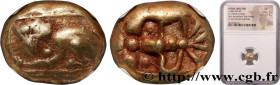 IONIA - MILETUS
Type : Hecté en électrum 
Date : c. 600-550 AC. 
Mint name / Town : Milet, Ionie 
Metal : electrum 
Diameter : 9  mm
Weight : 2,30  g....