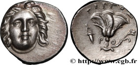 CARIA - CARIAN ISLANDS - RHODES
Type : Drachme 
Date : c. 205-189 AC. 
Mint name / Town : Rhodes, Carie 
Metal : silver 
Diameter : 15,5  mm
Orientati...