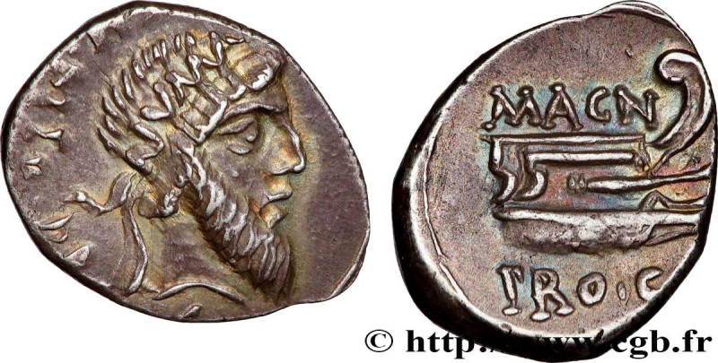 POMPEY THE GREAT
Type : Denier 
Date : c. 49-48 AC. 
Mint name / Town : Grèce 
M...