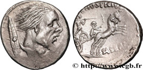 HOSTILIA
Type : Denier 
Date : 48 AC. 
Mint name / Town : Rome 
Metal : silver 
Millesimal fineness : 950  ‰
Diameter : 18  mm
Orientation dies : 3  h...