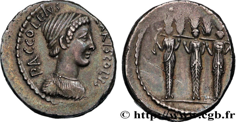 ACCOLEIA
Type : Denier 
Date : 43 AC. 
Mint name / Town : Rome 
Metal : silver 
...