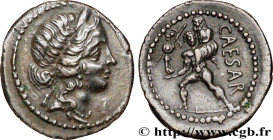 JULIUS CAESAR
Type : Denier 
Date : 47-46 AC. 
Mint name / Town : Afrique 
Metal : silver 
Millesimal fineness : 950  ‰
Diameter : 20  mm
Orientation ...