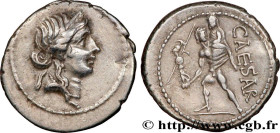 JULIUS CAESAR
Type : Denier 
Date : 47-46 AC. 
Mint name / Town : Afrique 
Metal : silver 
Millesimal fineness : 950  ‰
Diameter : 19  mm
Orientation ...