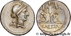 JULIUS CAESAR
Type : Denier 
Date : 45 AC. 
Mint name / Town : Espagne 
Metal : silver 
Millesimal fineness : 950  ‰
Diameter : 18,5  mm
Orientation d...