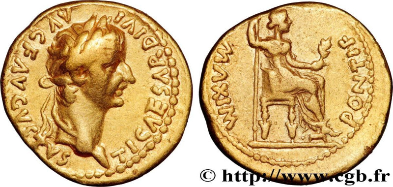 TIBERIUS
Type : Aureus 
Date : c. 27-30 
Mint name / Town : Lyon 
Metal : gold 
...