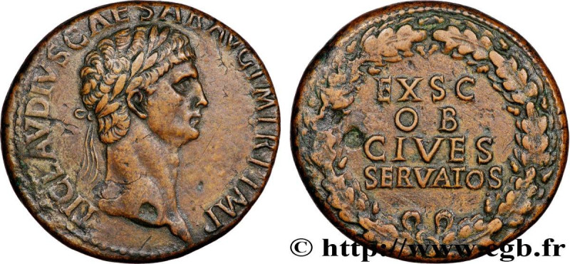 CLAUDIUS
Type : Sesterce 
Date : 42-43 
Mint name / Town : Rome 
Metal : copper ...