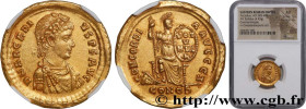 ARCADIUS
Type : Solidus 
Date : 383 
Mint name / Town : Constantinople 
Metal : gold 
Diameter : 21,5  mm
Orientation dies : 11  h.
Weight : 4,45  g.
...