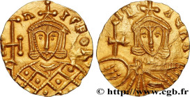 NICEPHORUS I and STAURACIUS 
Type : Solidus 
Date : 803-810 
Mint name / Town : Atelier incertain (Sicile) 
Metal : gold 
Diameter : 19  mm
Orientatio...