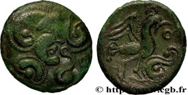 GALLIA BELGICA - BELLOVACI (Area of Beauvais)
Type : Bronze au coq, DT. 517 
Date : c. 50-25 AC. 
Mint name / Town : Beauvais (60) 
Metal : bronze 
Di...